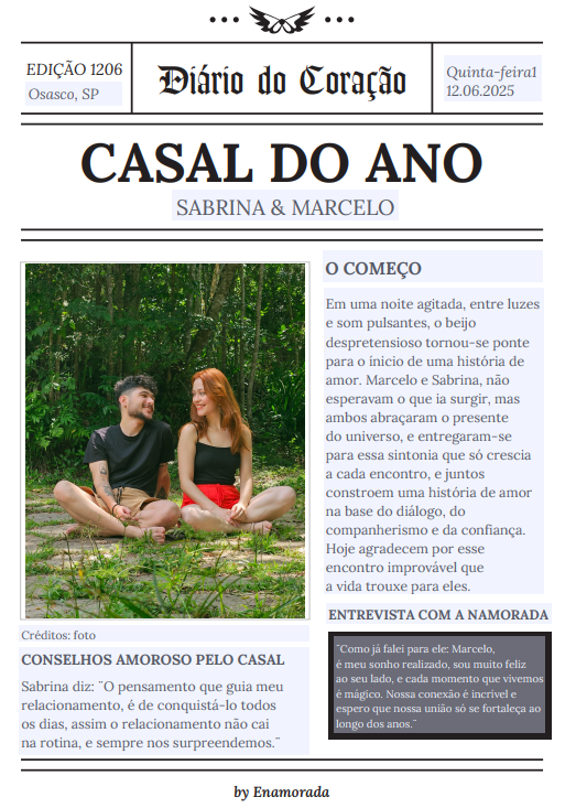 Prévia do Modelo Jornal Editável